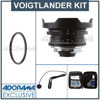 Voigtlander Ultra Wide-Heliar 12mm f/5.6 Aspherical M Mount Lens for Leica M - Black - Bundle - with Tiffen 67mm UV Wide Angle Filter, Professional Lens Cleaning Kit, Slip On Lens Cap