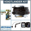 Voigtlander Nokton 35mm f/1.4 WA Leica M Mount Lens "Single Coated"- Black - Bundle - with Tiffen 43mm Photo Essentials Filter Kit, Lens Cap Leash, Professional Lens Cleaning Kit