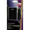 Vivitar VIV-SC-808 Charger with Flip-out AC Plug for JVC BNV-808/815/823, with Car Cord, Extra Adapter Plates for Olympus Digital Cameras