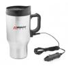 Wagan Tech 2227-1 2 Pack Electronic Heated Travel Mug with Stainless Steel Exterior - 16 fl oz / 473ml.