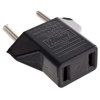 Adorama AC Plug Adapter - Converts USA Flat Bladed Plugs to European Round Plugs