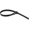 Visual Departures Flexlock Black Releasable Cable Ties - Package of 20