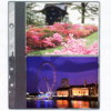 Raika #102-R 4x6" Black Single Refill Pages, 4 Per Page, with Extension Posts, 12 Pack