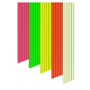  3Doodler Mix Color 10" ABS Plastic Put On Yo' Shades Filament Pack, 25 Strands, Hot Pink/Grrreally Green/Super Yellow/Orange/Glow-in-the-Dark 