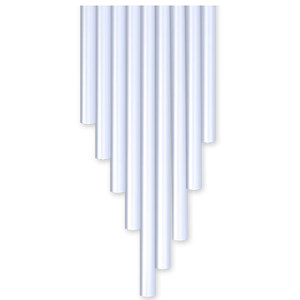  3Doodler Single Color 10" PLA Plastic Strands for 3D Pen, 25 Strands, Diamonds & Pearls 