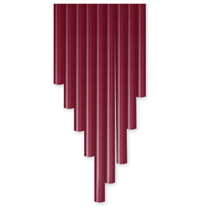  3Doodler 10" Single Color PLA Plastic Strands Pack for 3D Pen, 25 Strands, Martian Mars Red 