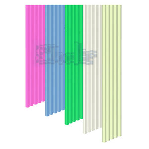  3Doodler Mix Color 10" PLA Clearly Awesome Filament Pack, 25 Strands, Clearly Pink/Clearly Blue/Clearly Green/Clearly Clear/Glow Bug 