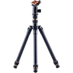  3 Legged Thing X0a Tim Evolution 2 Compact Magnesium Alloy Tripod System with AirHed 0 Ball Head, 29.68" Max Height, 26.45 lbs Load Capacity, Black 