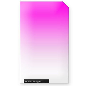  84.5mm Professional Strong Pink Graduated Color Filter 