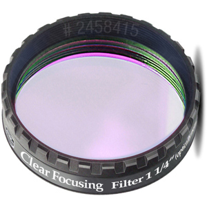  Baader Planetarium Clear Focusing Filter 1 1/4" (Optically Polished) 