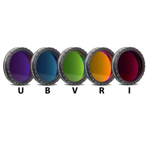  Baader Planetarium Set of 5 Photometric UBVRI Filters 1.25" mounted (4mm Glass, Optically Polished) 