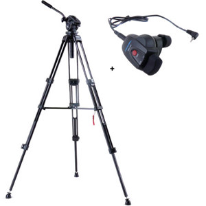  Acebil i-705DX 2-Stage Compact, Lightweight Aluminum Tripod with #705, 75mm Ball Leveling Head - Bundle - with -  RMC-1DV Video Lens Zoom Controller for Sony / Canon DV or HDV Camera with LANC Jack 