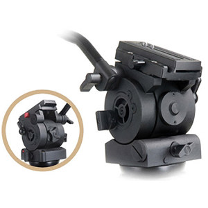  Acebil Pan/Tilt Video Head, Continuous Pan & Tilt Drag Adjustments, Illuminated Bubble Level, 17.6-40 lb Load Capacity, 100mm Ball 