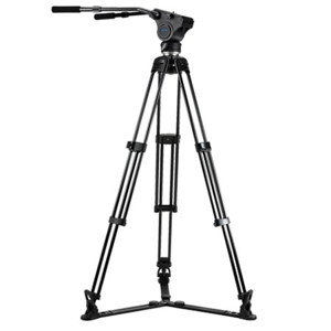  Acebil Tripod Kit, Includes HM40 Video Head, T750 Tripod, GS-3 Ground Spreader and S-50 Carrying Case, Load Capacity 33lbs 