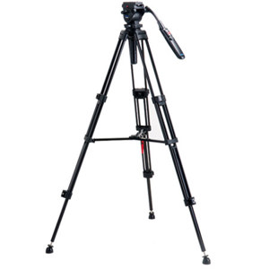  Acebil i-705DX Tripod System with RMC-P3PL Zoom Control Handle, 9 lb Load Capacity, 62" Max Height 