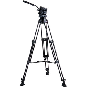  Acebil Tripod Kit, with EH-80 100mm Ball Head, T1000 Tripod, MS-5 Middle Spreader, RF-3 Rubber Feet and S-50 Carrying Case, Supports 17-40lbs, Max Height 64" 