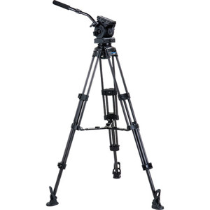  Acebil ENG Ball Base Carbon Fiber Tripod With EH-80 Pan/Tilt Head, Middle Spreader, Up to 40 lb Load Capacity, 33.1 to 66.1" Height Adjustment Range 