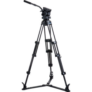  Acebil 3-Section Video Tripod with Ground Spreader & Pan/Tilt Head, 68.1" Maximum Height, 17.6-40 lb Counter Balances Payloads 