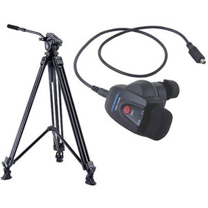 Acebil J-805MX Prosumer Tripod System with RMC-1AVR Video Lens Zoom Controller for Sony HD Cameras, 8.8 lbs Payload 