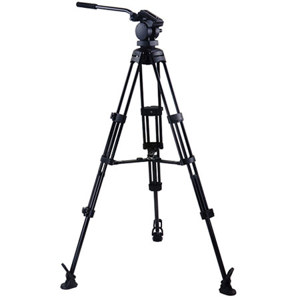  Acebil P-22MX Professional Tripod System with QR Video Pan Head, T752 Aluminum Tripod, MS-3 Middle Brace, RF-3 Foot, Supports 13.2 lbs, Max Height 65" 