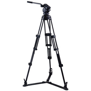  Acebil P-32GX Professional Tripod System with QR Video Pan Head, T752 Aluminum Tripod, GS-3 Ground Spreader, Supports 17.6 lbs., Max Height 67" 