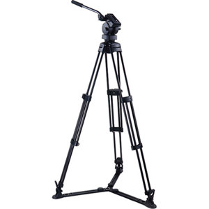  Acebil P-50GX Professional Tripod System with H50 Fluid Head, T750 Aluminum Tripod, GS-3 Ground Spreader, S-50 Carry Case, Max Height 63", Supports 22 lbs. 