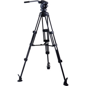  Acebil P-52MX Professional Tripod System with H50 Fluid Head, T752 Aluminum Tripod, MS-3 Mid Level Spreader, RF-3 Rubber Foot, S-52 Carry Case, Max Height 65", Supports 22 lbs. 