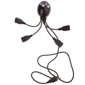 GGI International FHB118 4 Port High Speed USB 2.0 Octopus Hub FHB118
