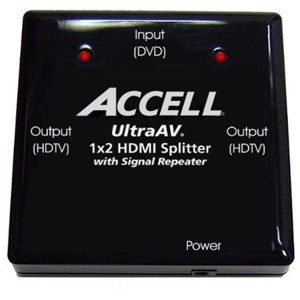 Accell UltraAV 1X2 HDMI Splitter K078C-002B