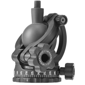  Acratech Ballhead without QR Clamp with Left Sided Rubber Main and Pan Knobs, Supports 25 lbs. 
