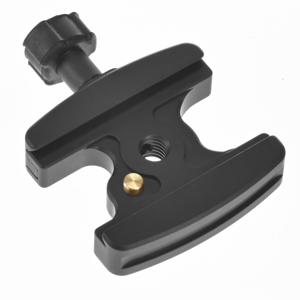  Acratech Quick Release Clamp with Spring-loaded Detent Pin, Rubber Knob, Double Speed Thread 