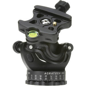  Acratech GP Ballhead with Gimbal Feature, with all Rubber Knobs, Quick Release / Detent Pin and Level, Supports 25 lbs. 