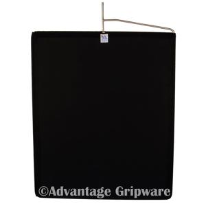  Advantage Gripware 18x24" Flag, Solid Super Black Light Blocking Material with Frame 