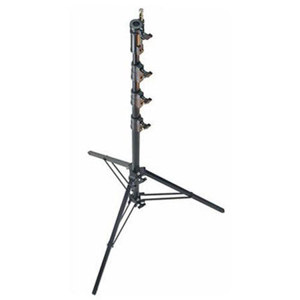  Avenger 14.76' Aluminum Black Combo Stand 45 with 3 Risers, 4 Sections and 1 Leveling Leg 