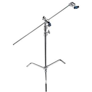  Avenger 40" C-Stand, Silver Steel 33 Kit Stand, with D200 2" Grip and D520 40" Extension Grip Arm 