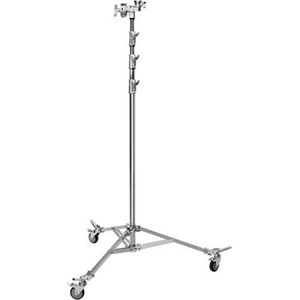  Avenger 19' Overhead Stand 58 with Grip Head / Braked Wheels, 4 Sections, 3 Risers, Chrome Steel 