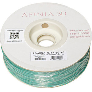  Afinia Value-Line 1.75mm ABS Color Changing Filament for  3D Printers, Blue/Green to Yellow/Green 