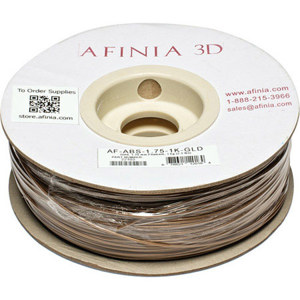  Afinia Value-Line 1.75mm ABS Filament for  3D Printers, Gold 