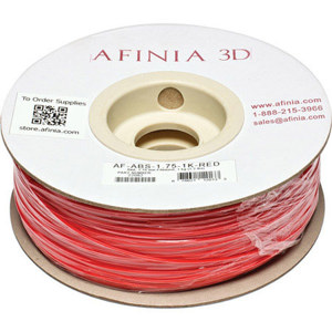  Afinia Value-Line 1.75mm ABS Filament for  3D Printers, Red 