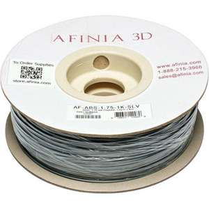 Afinia Value-Line 1.75mm ABS Filament for  3D Printers, Silver 