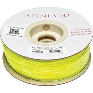  Afinia Value-Line 1.75mm ABS Filament for  3D Printers, Yellow 