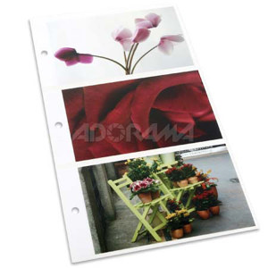 Adorama 4x6" 3-up Proof Album Refill Pages ALP46R