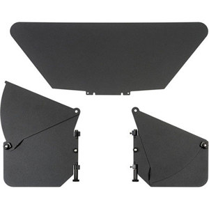  Alphatron Broadcast Electronics Side Flag Kit for 4x4 Matte Box, Includes Top Flag, Side Flags and Friction Hinges 