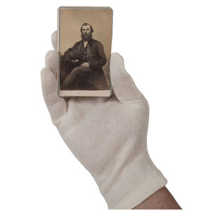 Archival Methods Heave Weight Natural Cotton Gloves Large