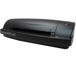  Ambir DocketPort 687 48-bit CMOS Duplex ID Card Sheetfed Scanner, 6ppm Mono/4ppm Color, 600dpi, USB 2.0 