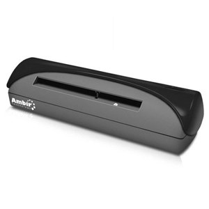  Ambir Simplex A6 ID Card Scanner with Presto BizCard 6, 3 Secs/Single-Side Grayscale Mode, Up to 600dpi, 4.13x10" Scan Area, USB 2.0 