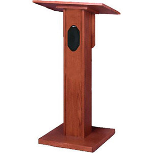 AmpliVox S355MO Elite Lectern w/50W Speaker, Medium Oak: Picture 1 regular