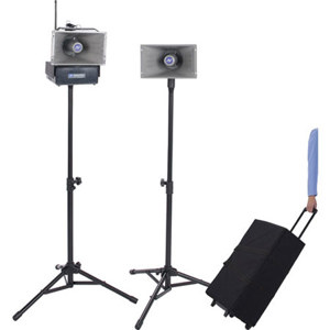 AmpliVox SW630 Wireless Half Mile Hailer Kit Outdoor Speaker Sound Systems SW630