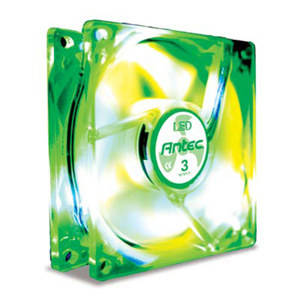 Antec TriCool 80mm Green LED 3 Speed Fan TRICOOL80MMGREENLED