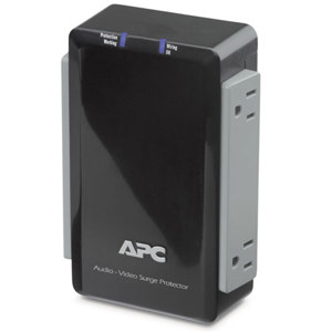APC Audio/Video 4 Outlet Surge Protector with Coax Protection, Black: Picture 1 regular
